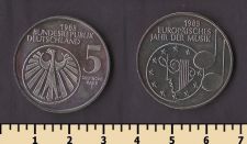 ФРГ 5 марок 1985