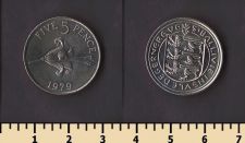 Гернси остров 5 пенсов 1979