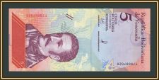 Венесуэла 5 боливаров 2018 P-102 (102a) UNC