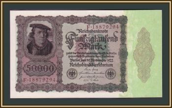  50000  1922 P-80 UNC