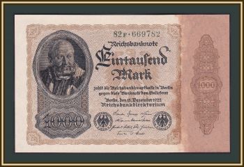  1000  1922 P-82 (82b) UNC