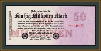  50000000 (50 )  1923 P-98/2 UNC