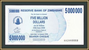  5000000  2008 UNC P- 54