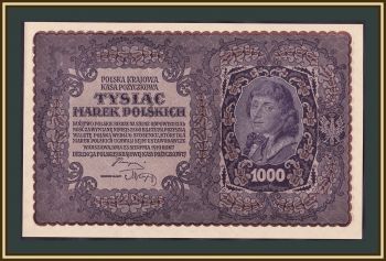  1000  1919 P-29 (29b) a-UNC / UNC