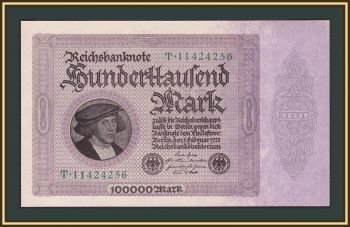  100000  1923 P-83 (83a/1) UNC