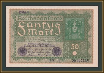  50  1919 P-66 (66a.1) UNC