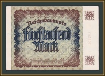  5000  1922 P-81 (81a) a-UNC