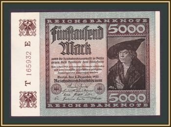  5000  1922 P-81 (81a) a-UNC