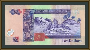 Белиз 2 доллара 2021 P-66 (66g) UNC