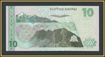 Киргизия 10 сомов 1997 P-14 (14a) UNC