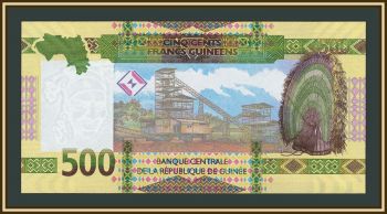 Гвинея 500 франков 2024 P-52 (52с) UNC