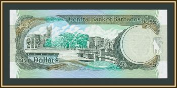Барбадос 5 долларов 2000 P-61 UNC