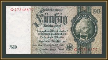  50  1933 P-182 (182a) UNC