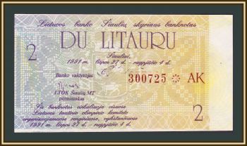  2 litauru 1991 UNC