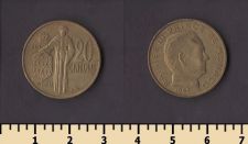 Монако 20 сентимов 1962