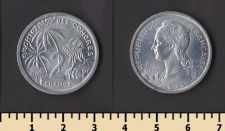 Коморские о-ва 2 франка 1964