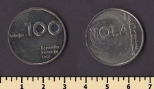 Словения 100 толаров 2001