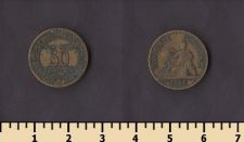 Франция 50 сантимов 1923