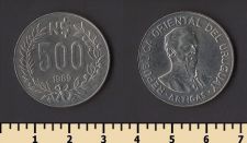 Уругвай 500 песо 1989