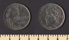 Бразилия 1 крузейро 1974
