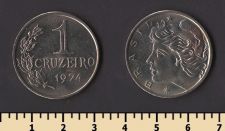 Бразилия 1 крузейро 1974