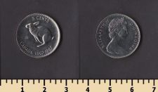 Канада 5 центов 1967