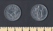 Новая Каледония 1 франк 1990