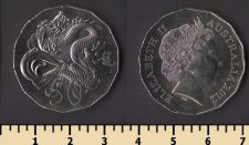 Австралия 50 центов 2012